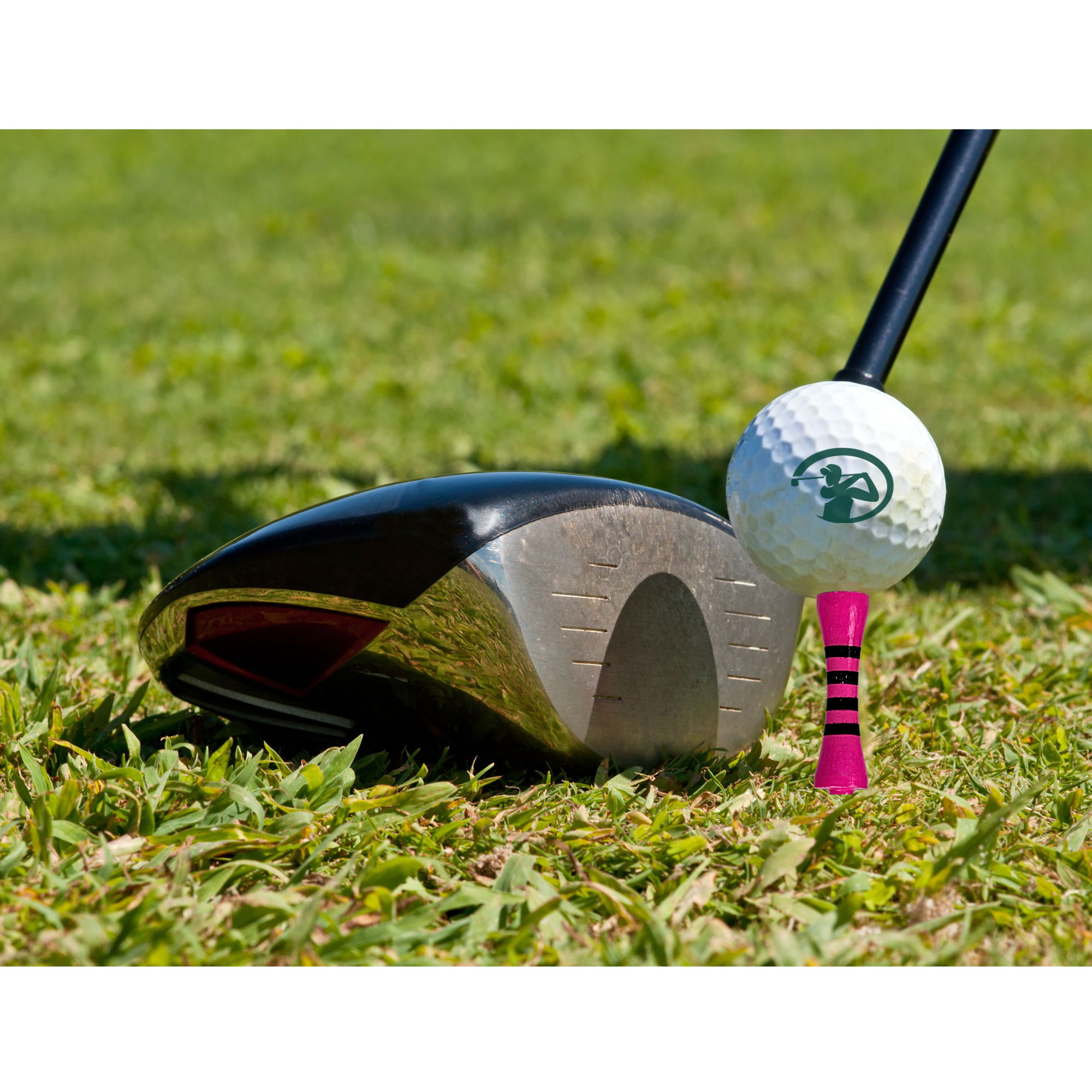 60mm Pink - Bamboo Castle Golf Tees - Image 2