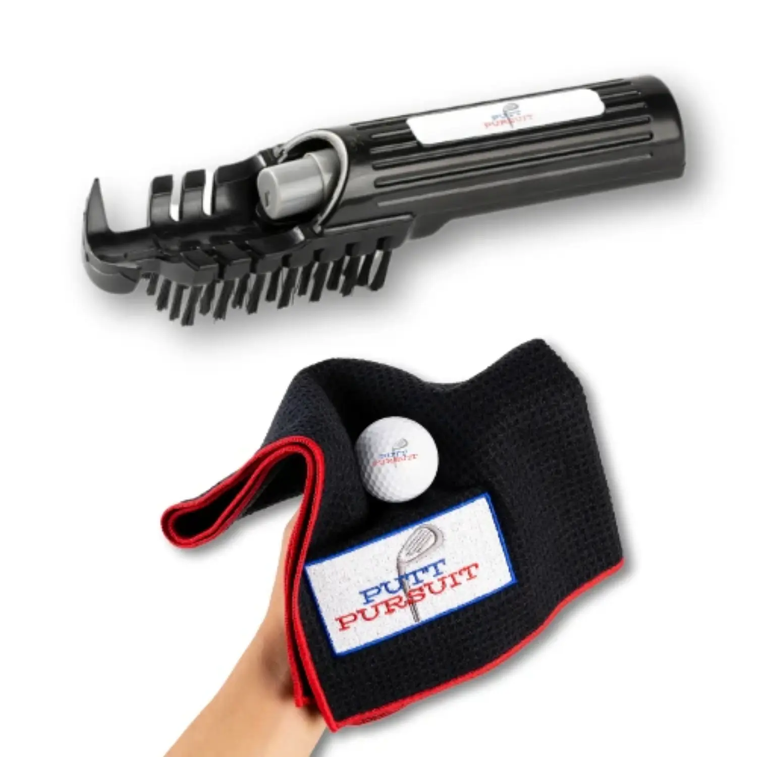 Golf Club Cleaning Towel and Brush