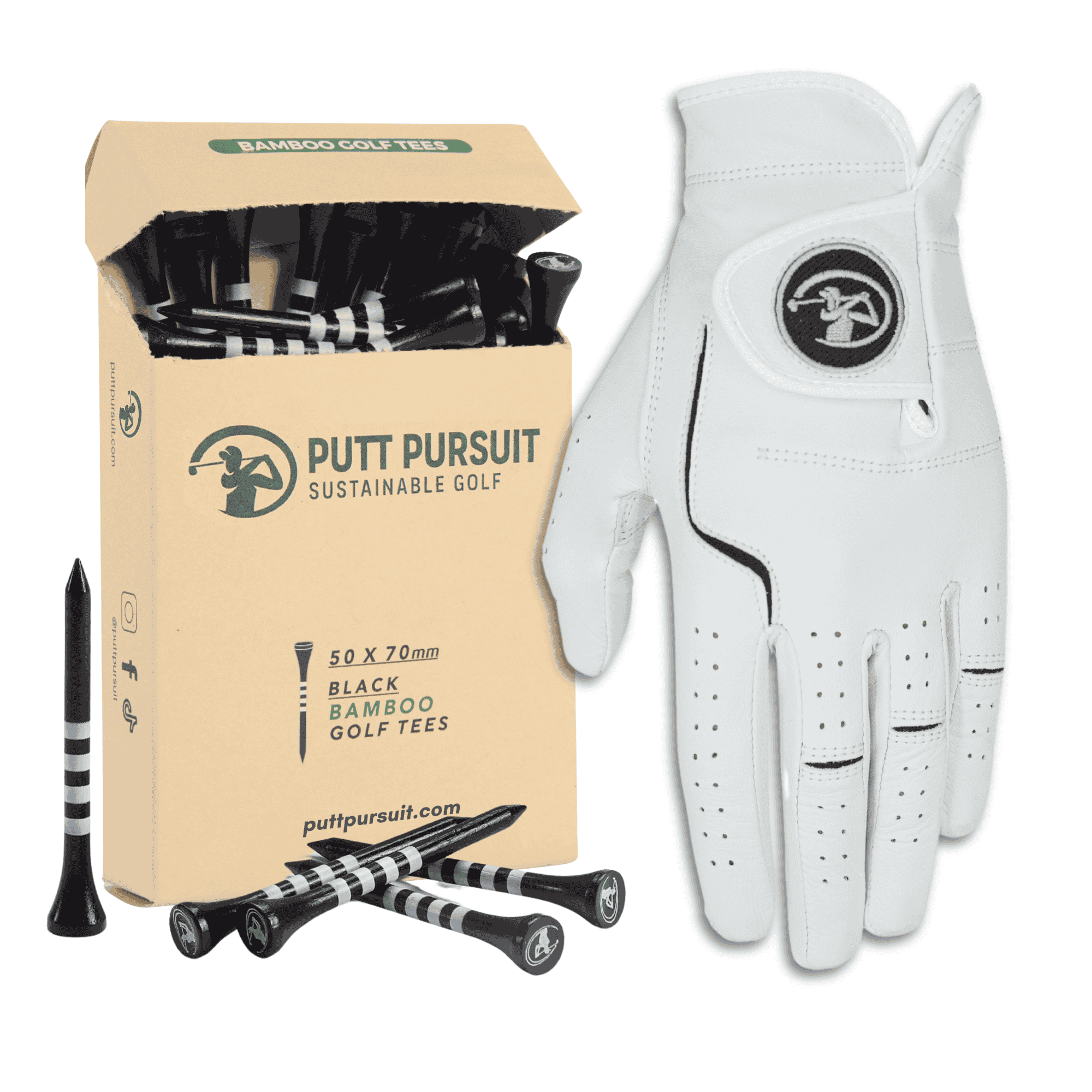 golf bundle for gloves and 70mm tees