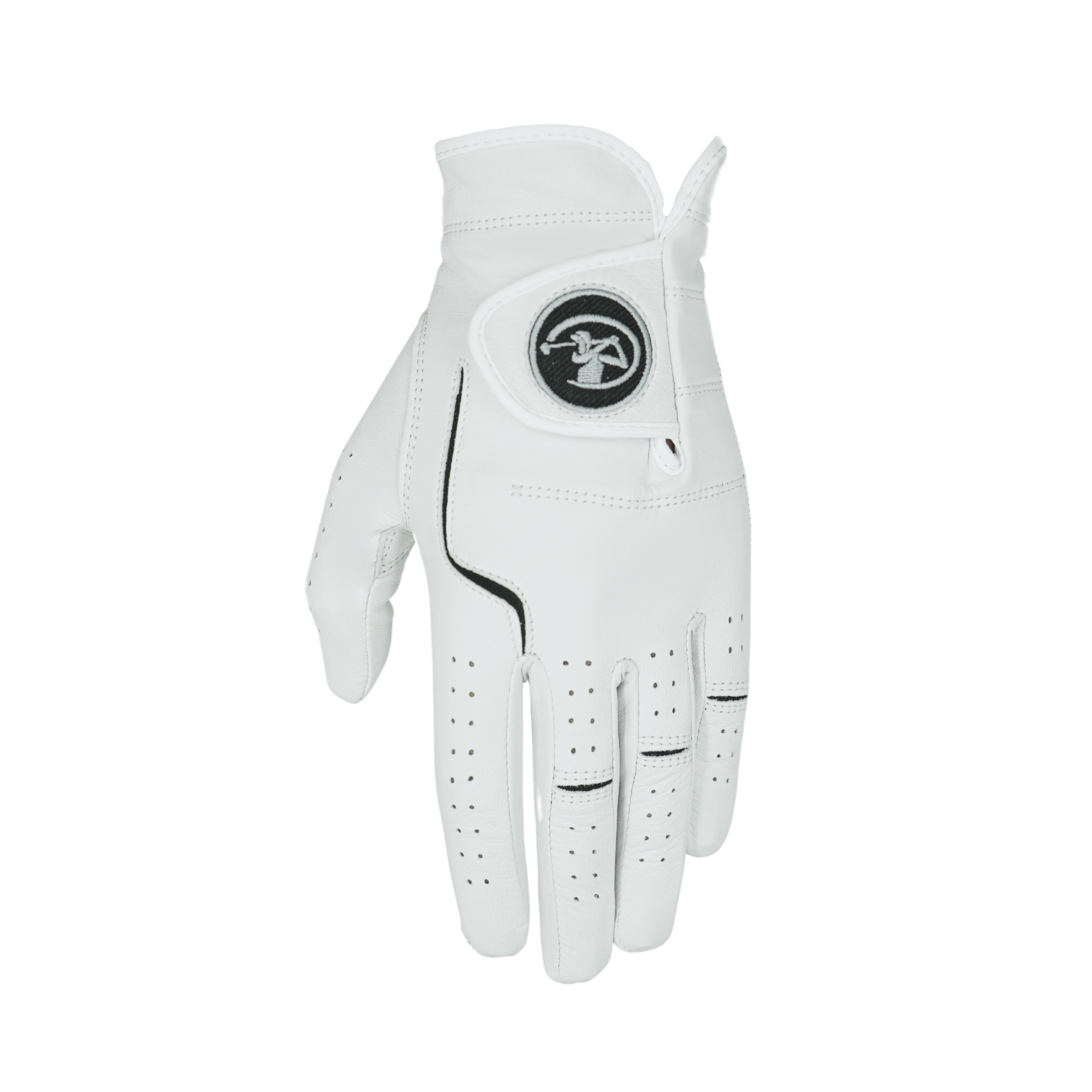 Golf glove leather front