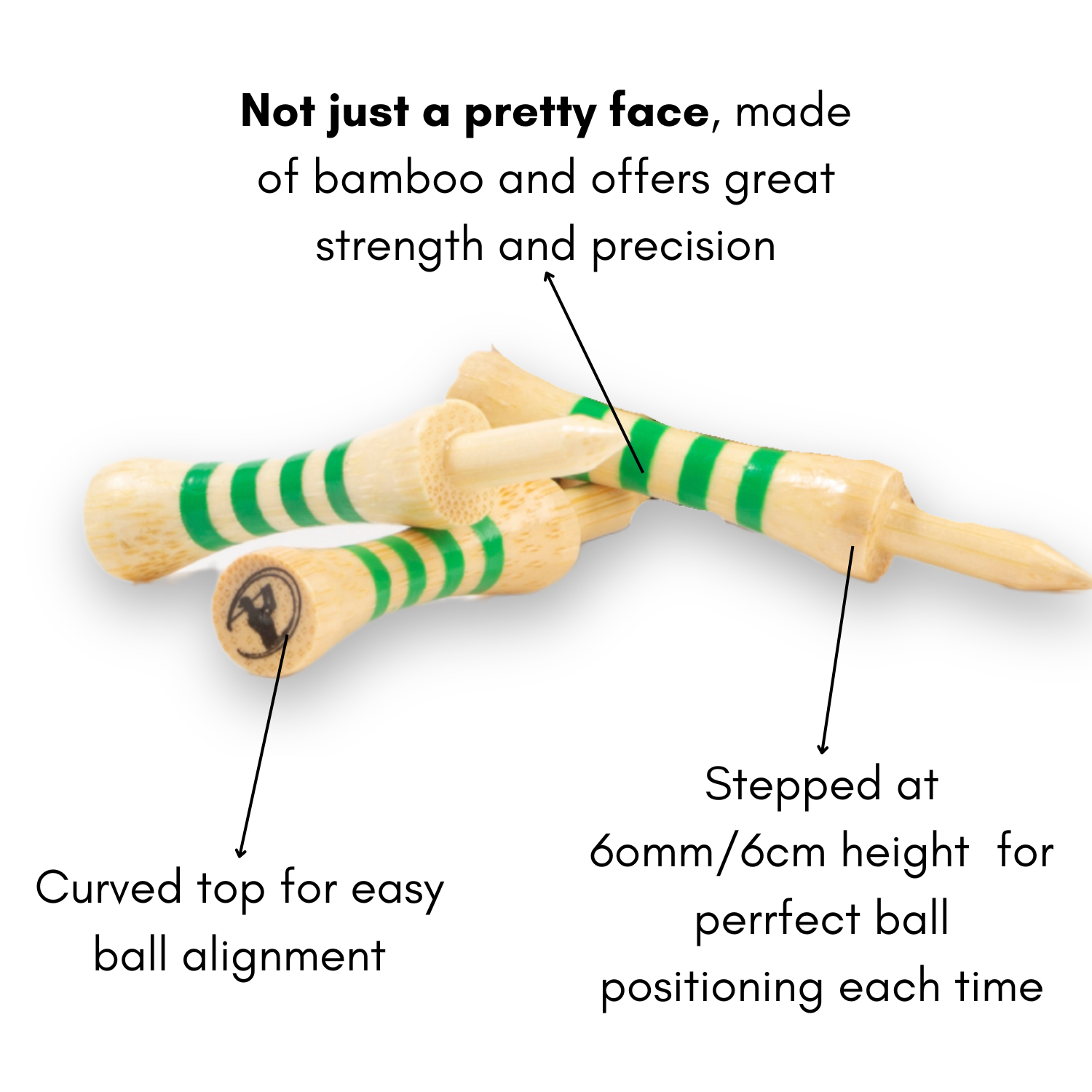 Natural Stepped Pink Tee with green stripes