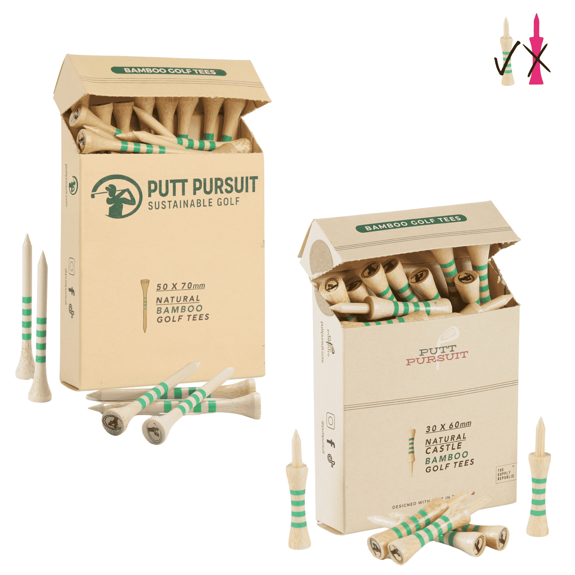 Golf Bundles Online 70mm and 60mm Natural