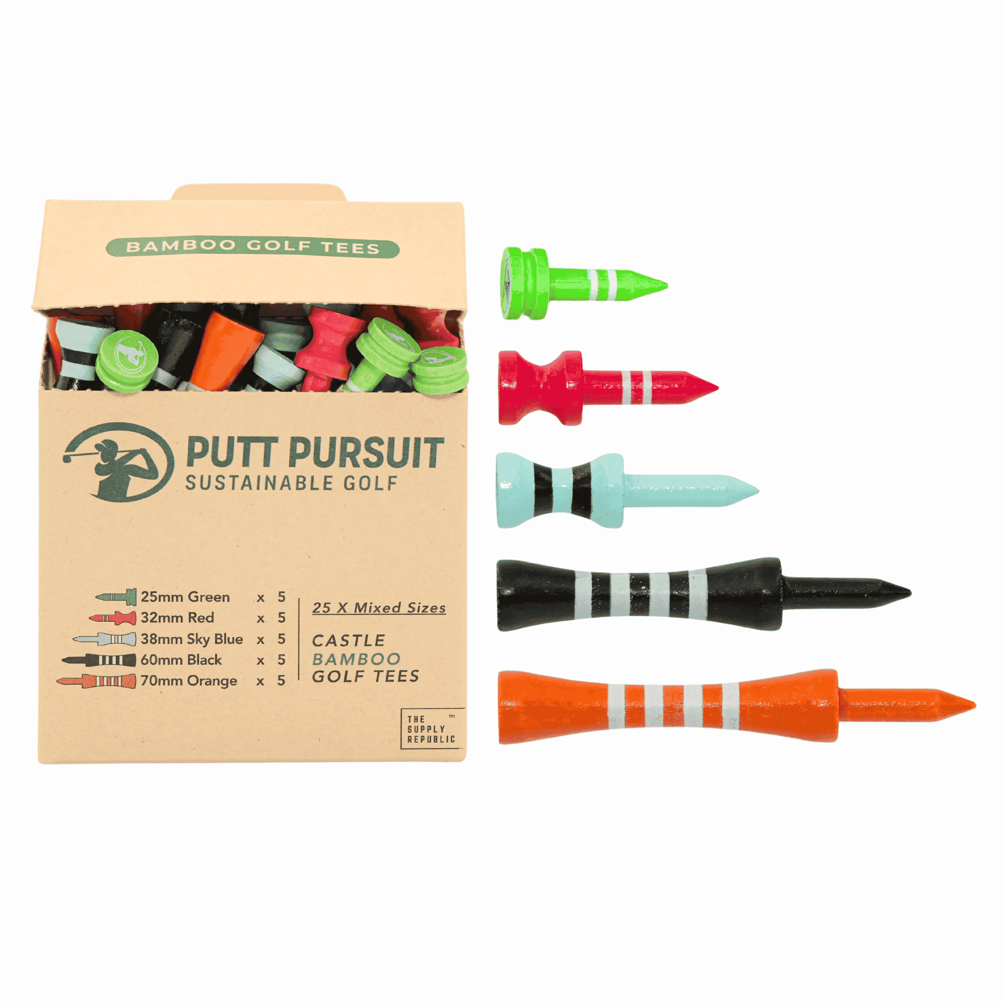 bamboo castle golf tees