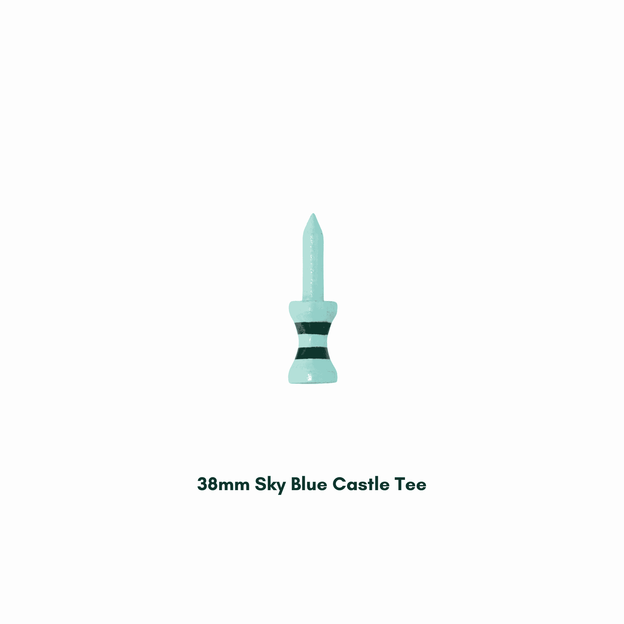 38mm Sky Blue Castle Tees