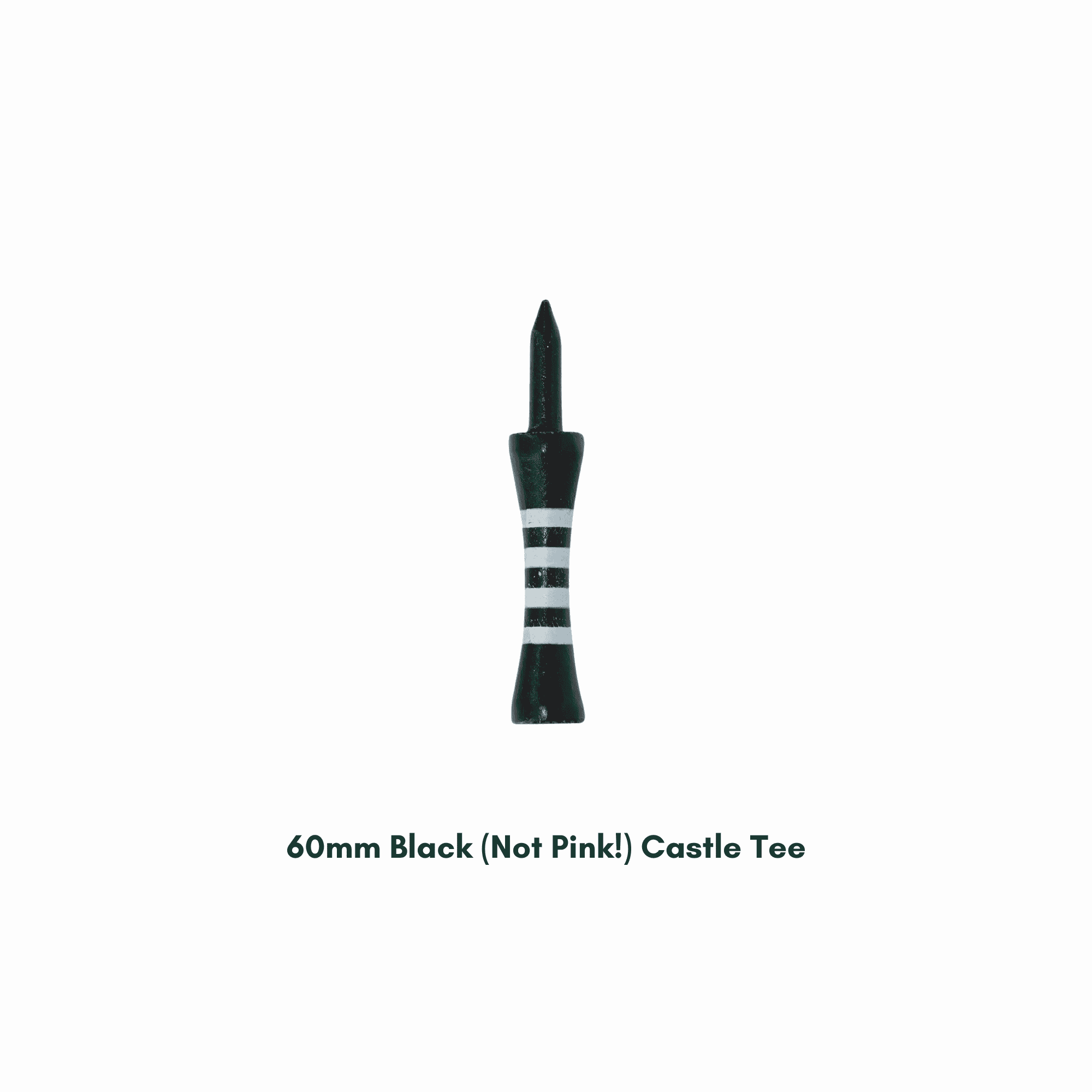 60mm Black Not Pink Castle Tees