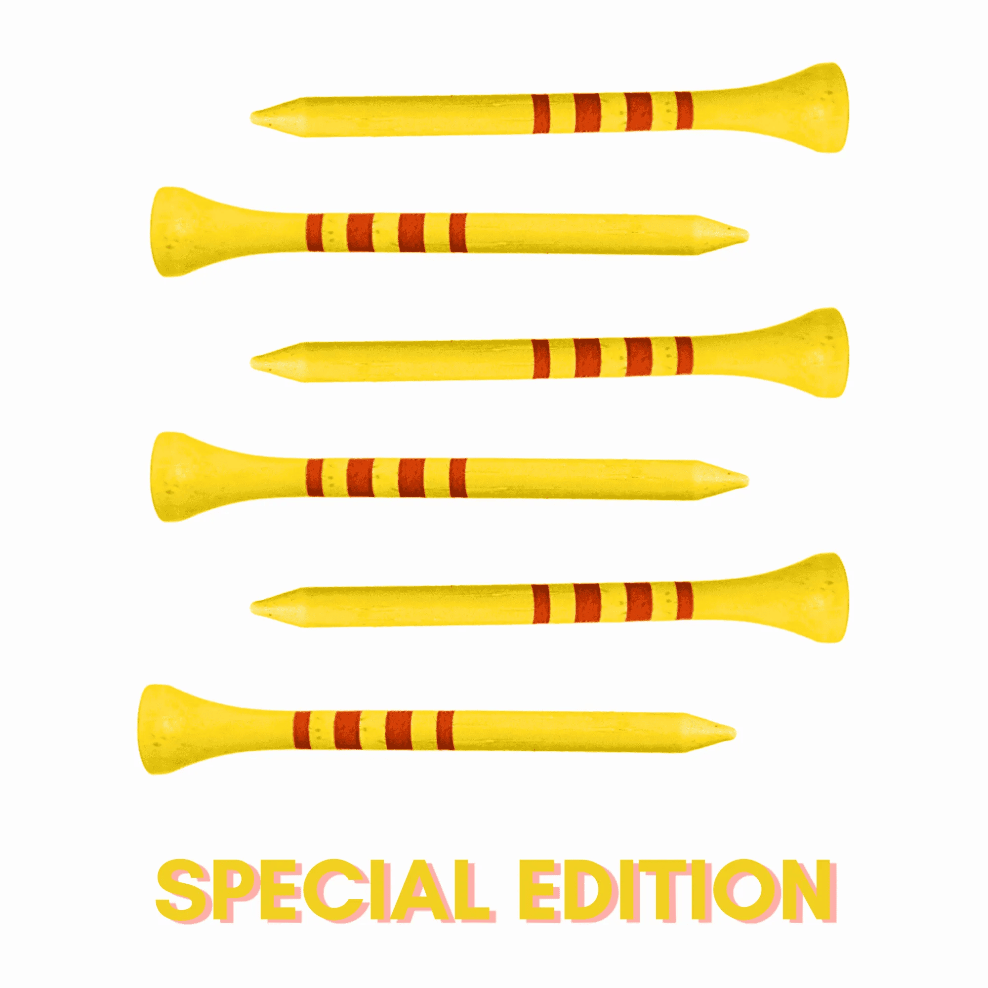 straight golf tees made of bamboo